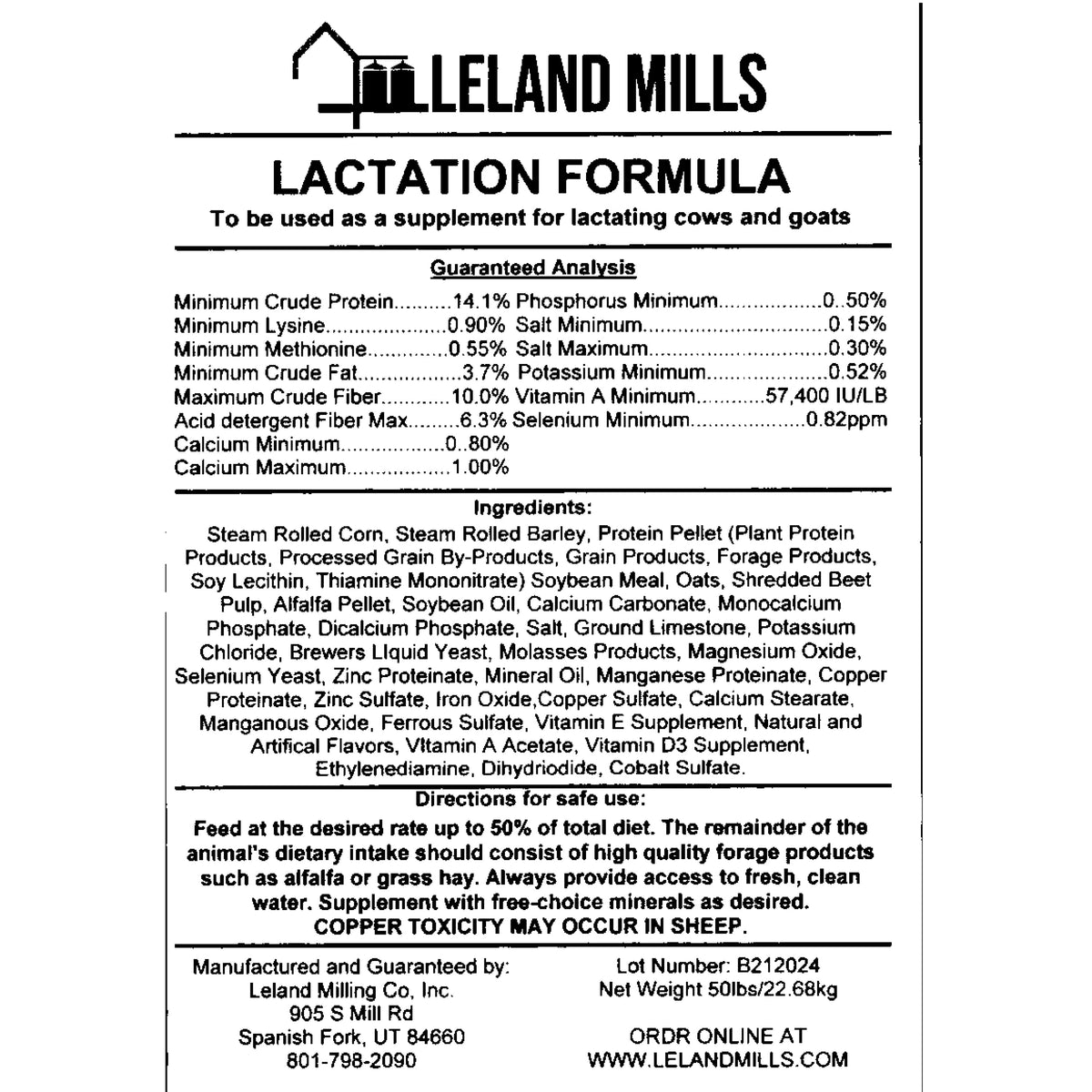 Lactation Formula